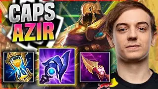 CAPS IS A BEAST WITH AZIR! - G2 Caps Plays Azir MID vs Zed! | Season 11