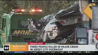 3 people killed in overnight crash in Jersey City