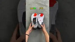 Real Vs Fake Infrared Jordan 4 #sneakerhead #sneakers #viral