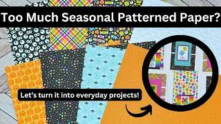 Too Much Seasonal Patterned Paper? Everyday Cards from Halloween Paper