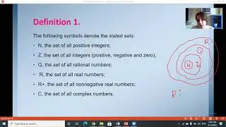 Modern Analysis- Sets and numbers. Complex numbers, Real numbers, Set operations.
