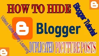 How To Hide Image in Blogger Post Trick, Blogger Tutorial, Script To Hide Photo Thumbnail Post 2017