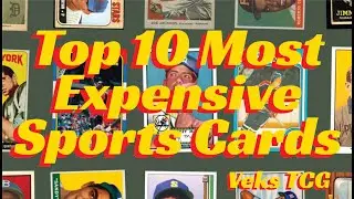 TOP 10 MOST EXPENSIVE SPORTS TRADING CARDS #SHORTS COUNTDOWN