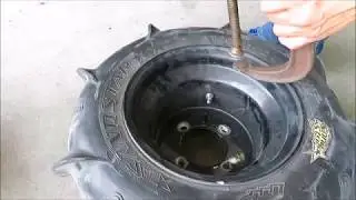 How to repair a bent ATV rim with worn holes