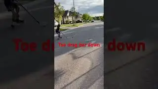Tie drag bar down #hockey #nhl #trickshot #dangles