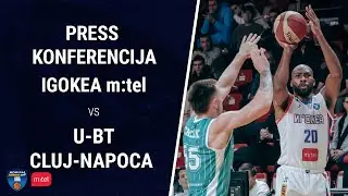 Igokea m:tel - U-BT Cluj-Napoca | Press konferencija AdmiralBet ABA Liga