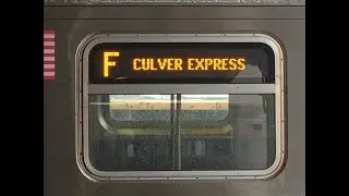 IND Subway: R160B Alstom (F) Train Ride from Coney Island to Smith-9th Street via Culver Express
