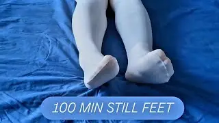 White Nylon Pantyhose 🤍 100 Minutes of Stillness and Calm