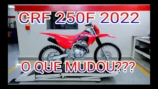 CRF 250F 2022 VERMELHA, TUDO QUE MUDOU!!!