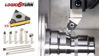 6コーナー使えるポジインサート【LOGIQ-6-TURN】外径旋削加工