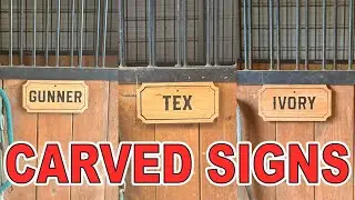 Making Horse Stall Name Plates