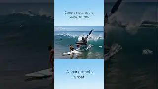 Shark Attacks Boat! Scene Caught on Camera | Watch the Chaos Unfold #sharkattack #