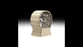 Files for laser cutting Light Up Snow Globe, Led string, plexiglass engraving