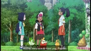 Nemona and Pawmii introduce themself to liko and roy (u///u) - pokemon horizon englishdub