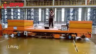 20T Battery Operated Flat Cart, RGV Rail Guided Vehicle Manufacturer