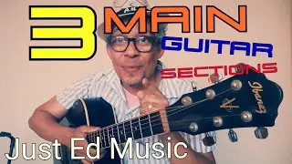 3 main guitar sections- for beginners| Just Ed Music Production