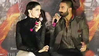 Deepika Padukone Gets ANGRY On Ranveer Singh @ Bajirao Trailer launch