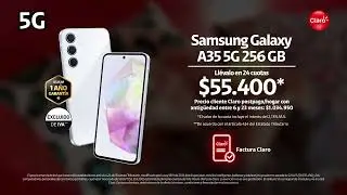 Lleva en Claro el Samsung Galaxy A35 5G de 256 gigas a un s&uacute;per precio