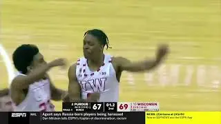 Chucky Hepburn Game Winner for Wisconsin | Full Wild Ending vs Purdue, 03-01-22