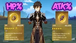 Zhongli HP Sands vs Atk Sands - Genshin Impact