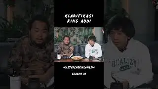 klarifikasi King Abdi kenapa tereliminasi di MCI S10  #shorts #masterchef #kingabdi