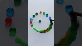 Paint colour Drop mixing |#art  #colourmixing #shorts #colour