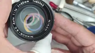 nikon 50mm 1.4 auto nikkor-S.C lens clean 尼康 维修清洁