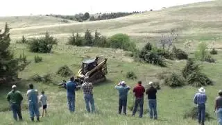 Virnig Industrial Brush Cutter on Cat 299D Demo 2