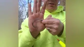 Using CIRCLE HOOKS to catch blue catfish in winter !