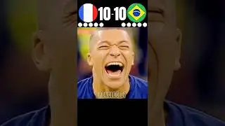 France vs Brazil || PENALTY SHOOTOUT || 🤯🔥 IMAGINARY MATCH 2026 || 🥶 #football #shorts #trending