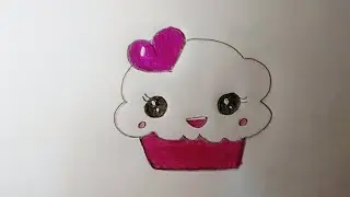 How draw a cute Cap Ice-cream.?!.#🧁#art #icecream #drawing 