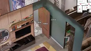 virtual tour in krpano + 3d model + measurements