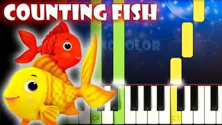 Counting Fish - Little Baby Bum | Piano Tutorial | Karaoke