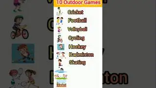 10 Outdoor Games in English/ outdoor games for kids