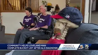 A Loveland man's ALS diagnosis led to a special show of support