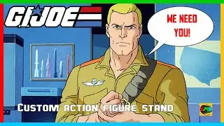 G.I Joe action figure | custom stand | 3d printed