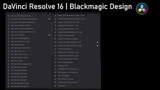 DaVinci Resolve 16  Preview of All Free Fusion Titles Effects' | List of all Titles DV16