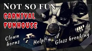 Carnival Funhouse | Creepy Ambience Theme for Halloween 🍬 1 Hour Atmosphere | Mechanical & Clowns