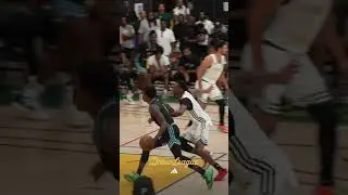 FRANK KNITTY GETS MET AT THE RIM AND REJECTED