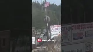 Huge tire flies off monster truck mid-show as shocked spectators watch on