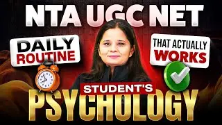 UGC NET Psychology | Student&rsquo;s Daily Routine That Actually Works 💯 By Anjali Mam
