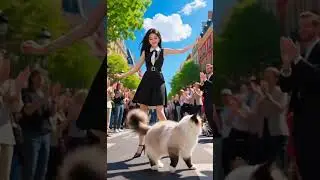 Uptown Girl # Downtown Meow#StreetStyle#DancingWithPets#UptownFunk#CatwalkStyle#PetDance