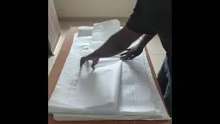 Fold A1 size Drawing to A4 Size - Paper Folding Trick