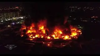 пожар рынок Темерник 08 октября 2017