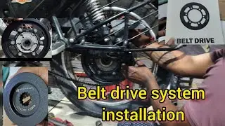 Belt drive system installation for Royal Enfield new Bullet 350🔥
