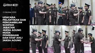 Jaksa Agung Lantik Jaksa Agung Muda Pembinaan dan Staf Ahli, Tekankan Integritas