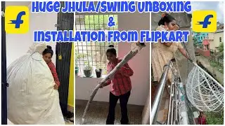 Flipkart Hammock Swing Unboxing , installation & Review 😍| Perfect for Balcony, Terrace & Garden |