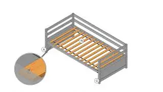 Hillsdale Kids and Teen Caspian Twin Daybed with Trundle