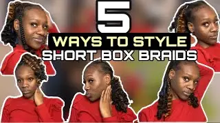 5 Ways to style box braids | Quick and easy | Coi Leray Inspired Hairstyle