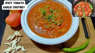 टमाटर लहसुन की चटपटी तीखी चटनी | Spicy Tomato Garlic Chutney | Tamatar aur garlic ki Chutney Recipe 
